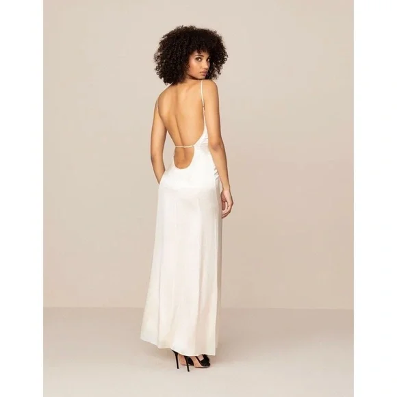 Agent Provocateur Classic Ivory Silk Slip Dress AP4 Large NWT